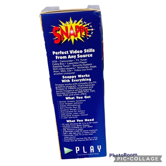 New in Box Vintage Snappy Video Snapshot 2.0 software Unit,Software,Manual - Picture 10 of 11